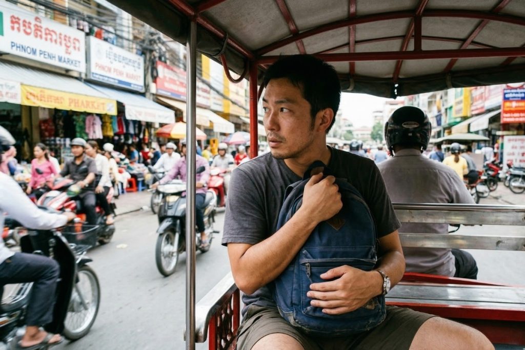 トゥクトゥク乗車中はひったくりに注意