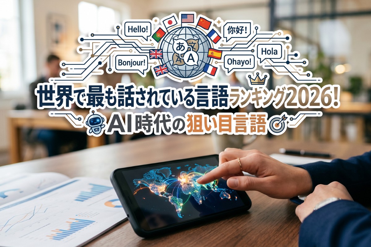 世界で最も話されている言語 ランキング