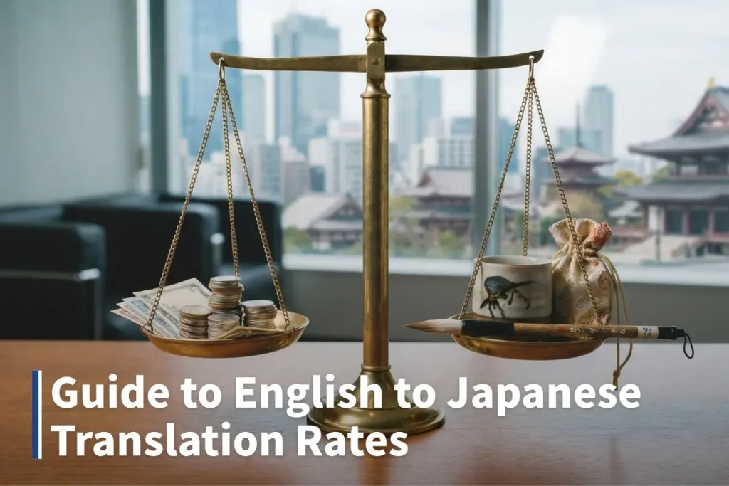 English to Japanese translation rate