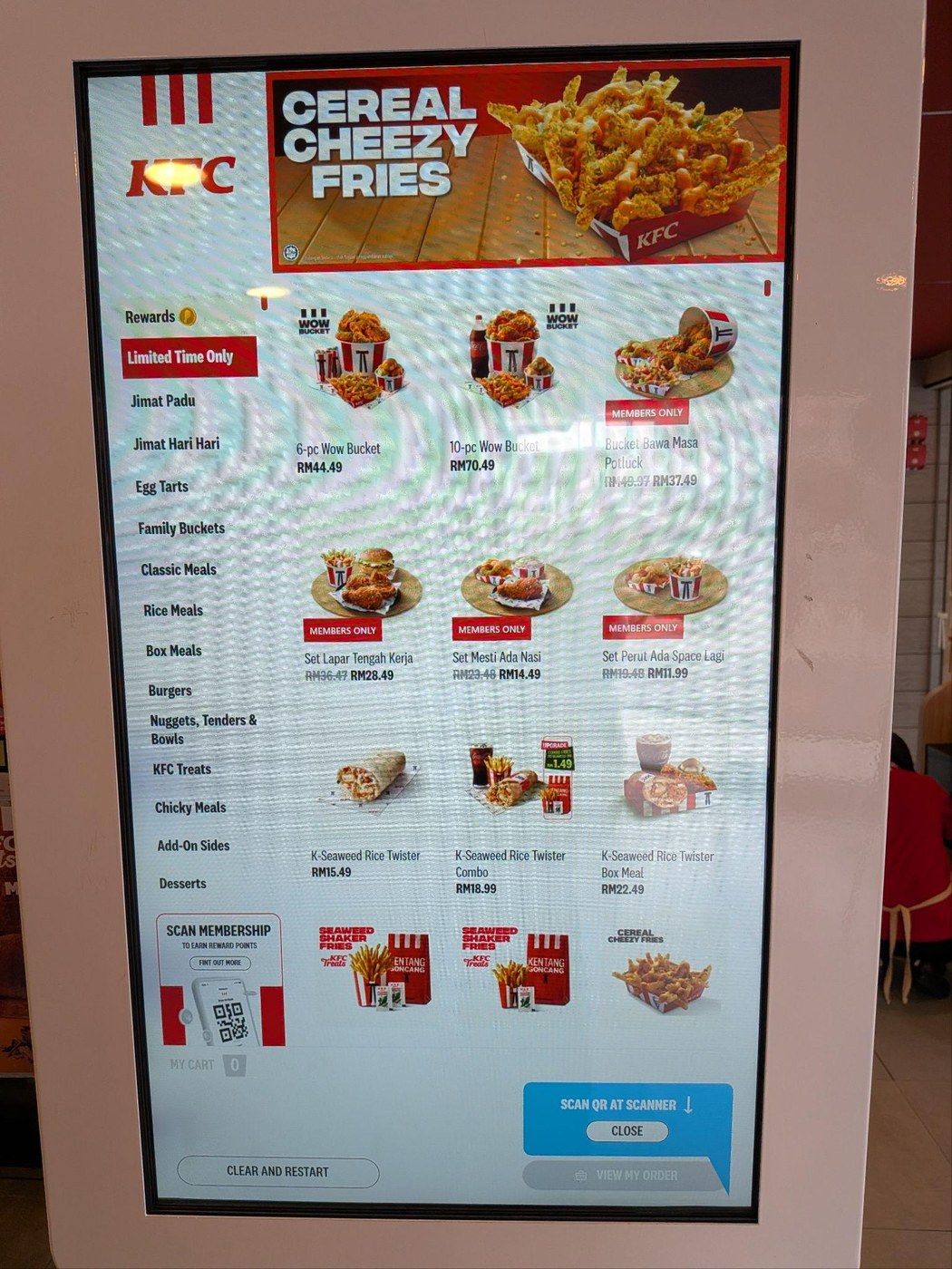Advertising for the new Cereal Cheezy Fries.