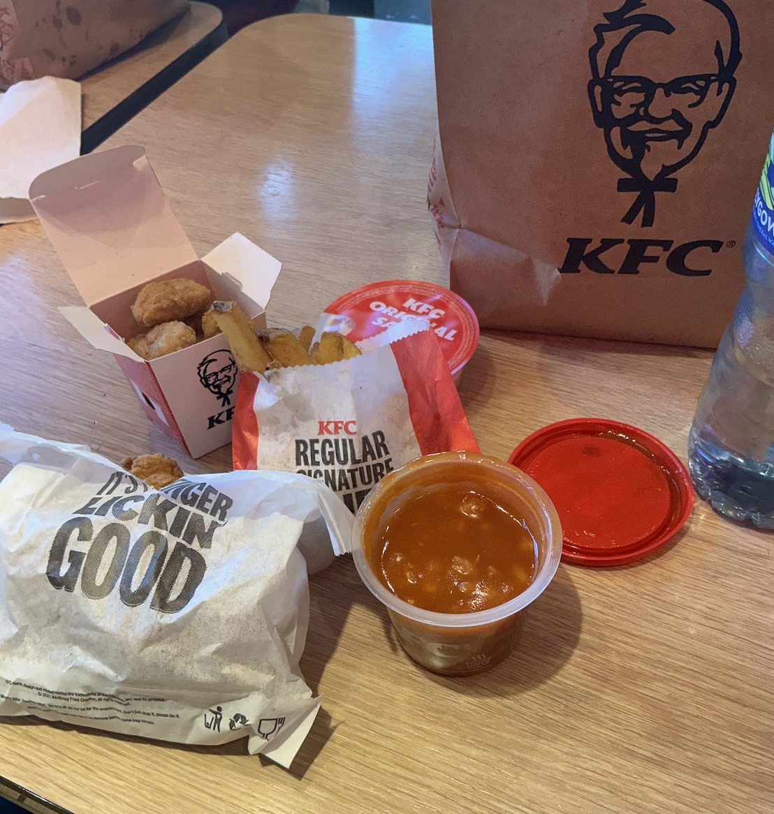 The Boneless Banquet, with tenders, popcorn chicken and gravy.