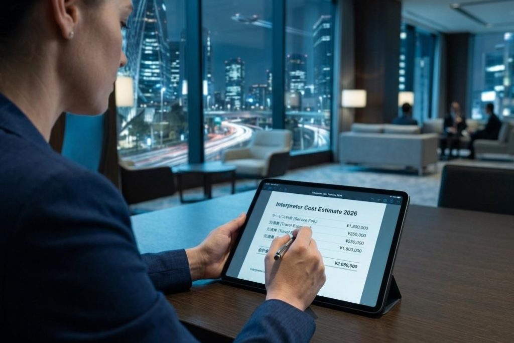 Japanese Business Interpreter Costs in 2026