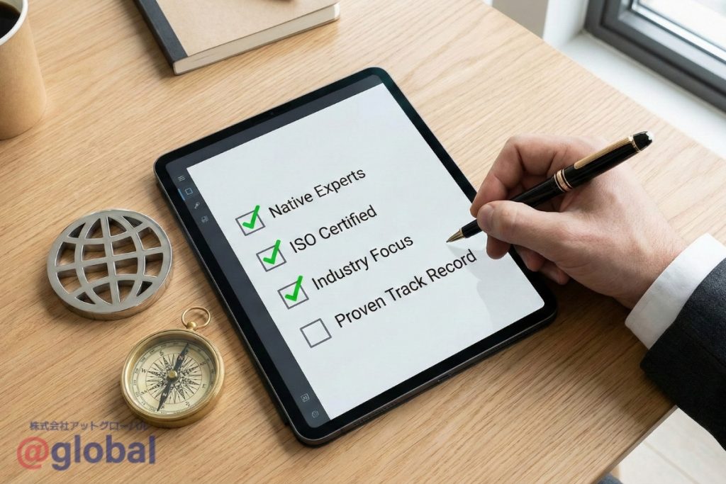 Key Deciding Factors: How to Choose a Reliable "Japanese Translation Company"