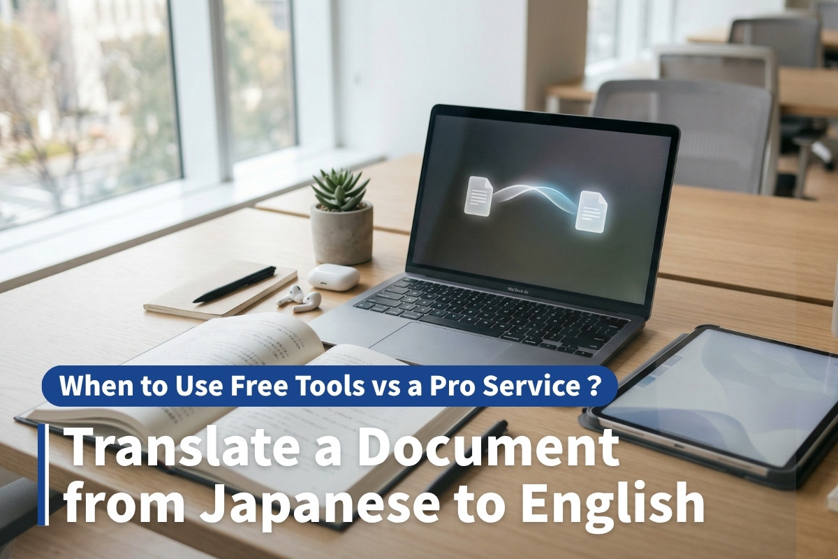 Translate a document from Japanese to English
