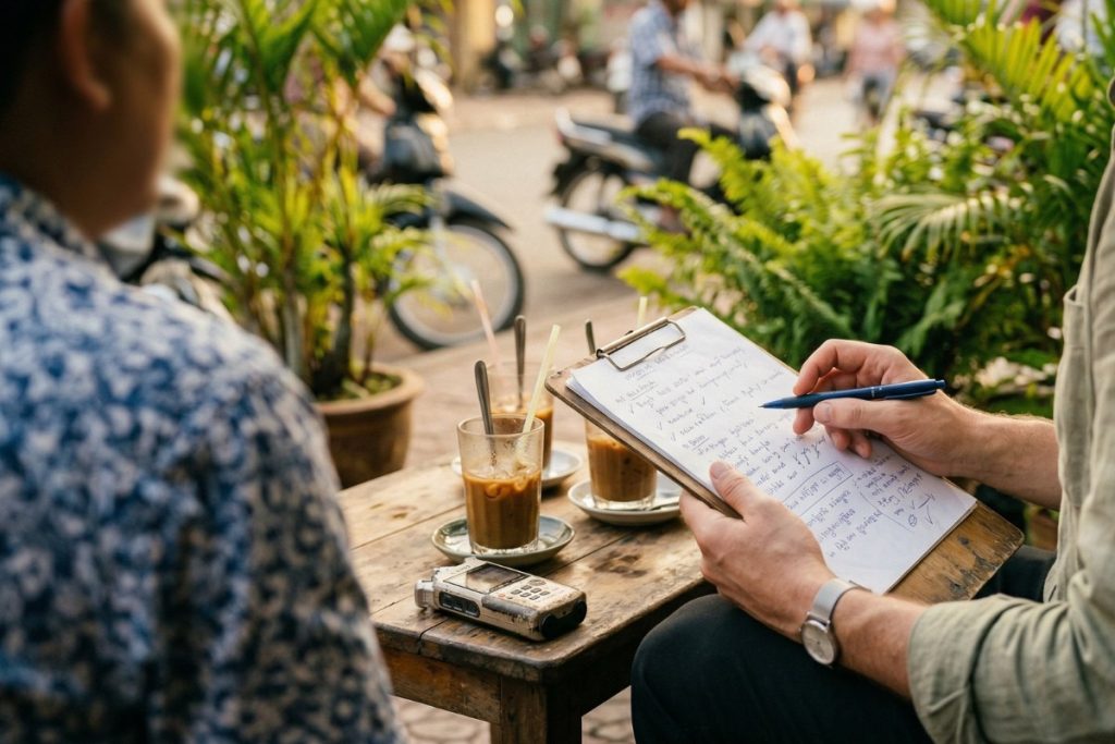 一次情報を効果的に収集する4つの現地調査手法