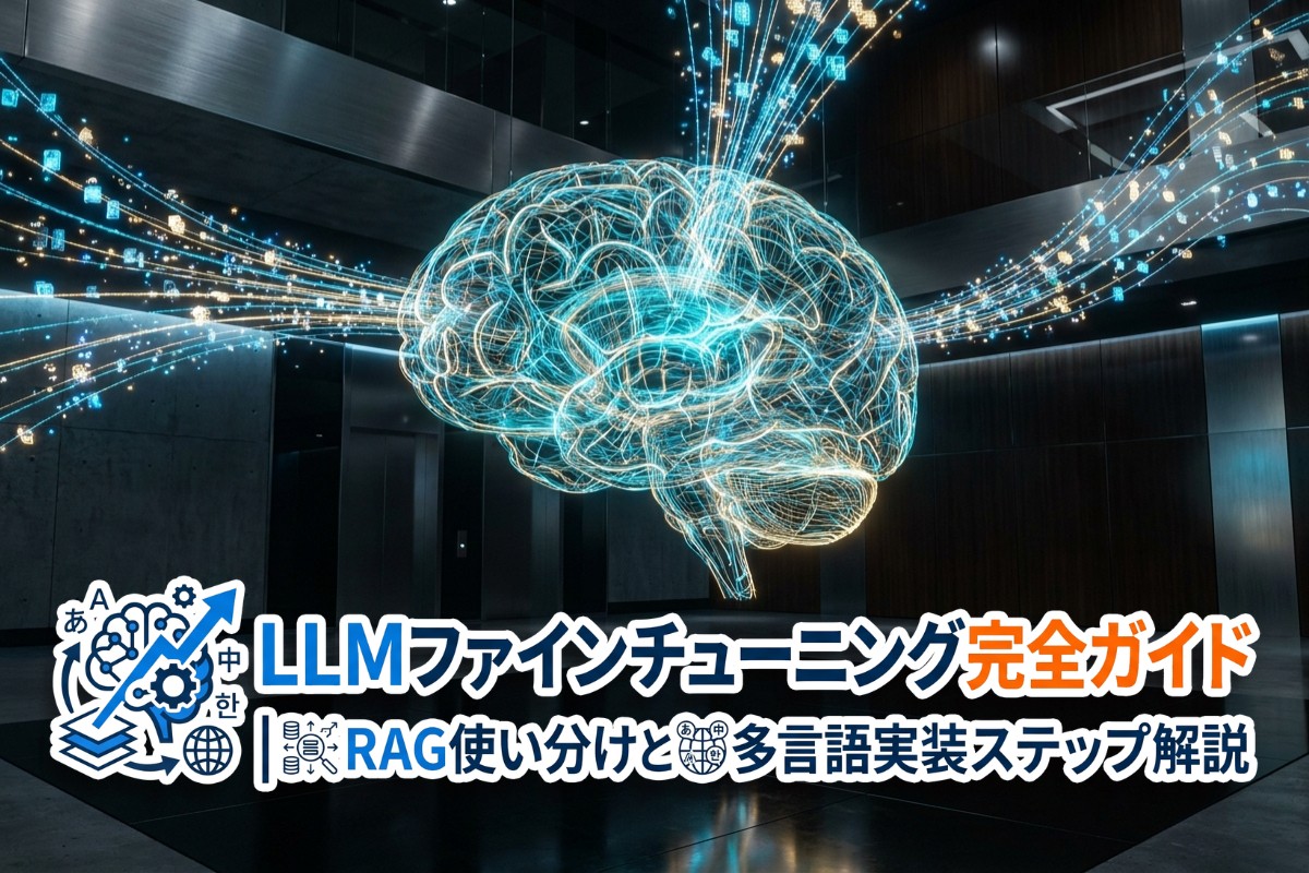 LLMファインチューニング完全ガイド｜RAG使い分けと多言語実装ステップ解説