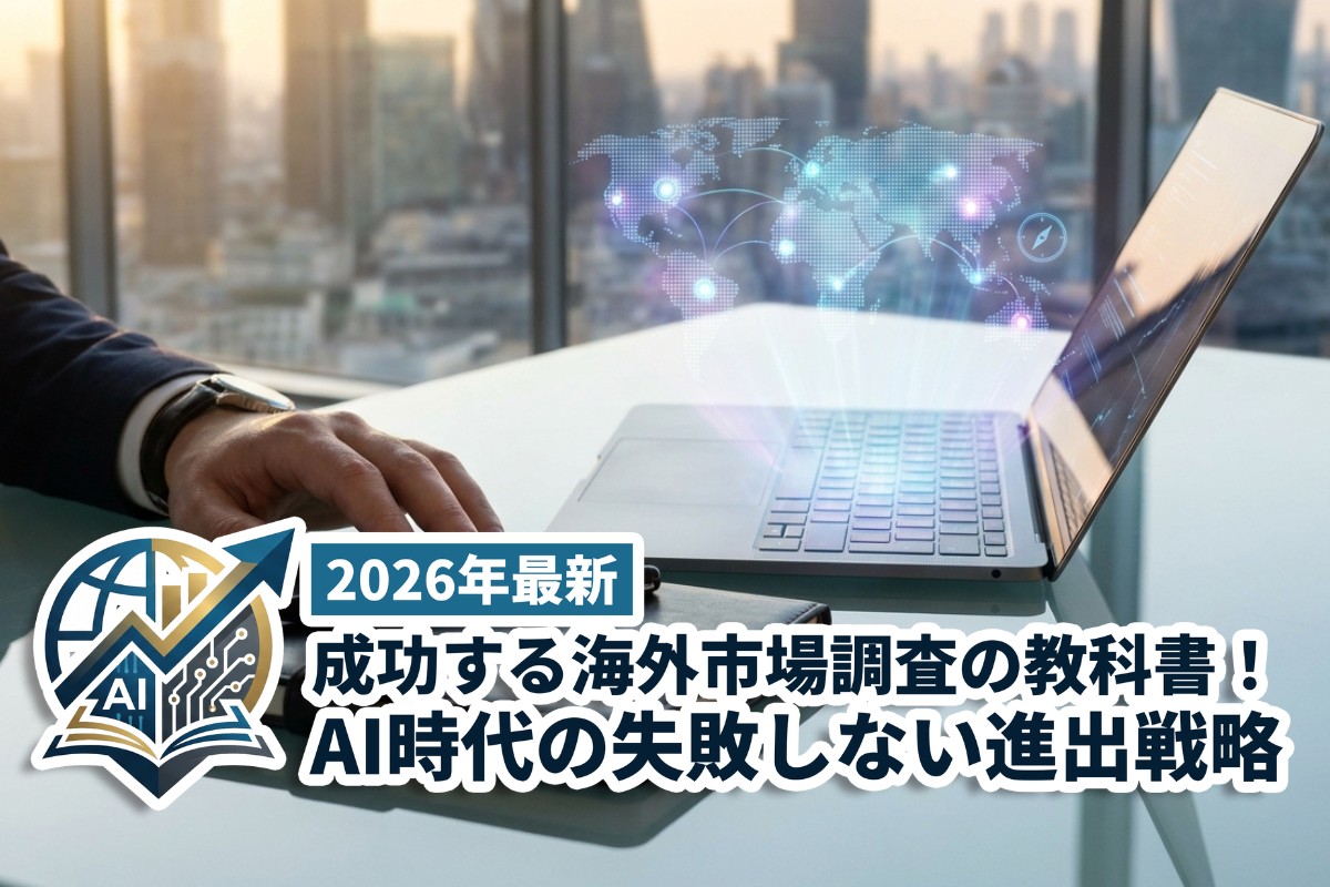 【2026年最新】成功する海外市場調査の教科書！AI時代の失敗しない進出戦略