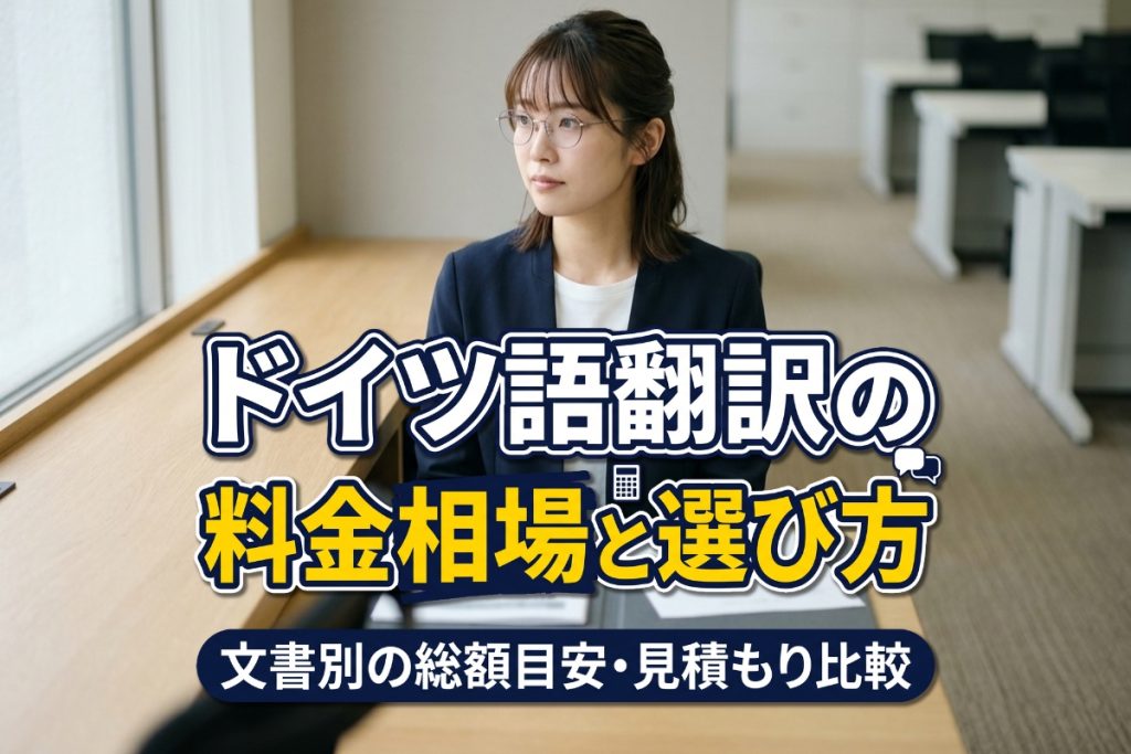 ドイツ語 翻訳 料金
